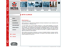 Tablet Screenshot of metra-aluminium.com